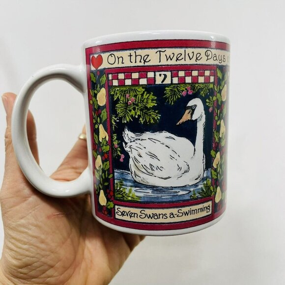 Cic Betty Mug Twelve Days Of Christmas 7 Swans 8 Maids 9 Drummers Replacement - Picture 1 of 11